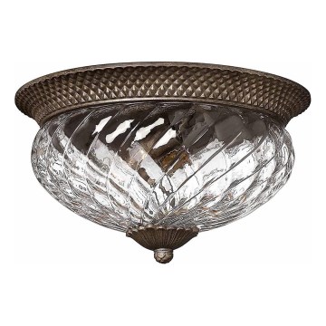 Hinkley - Taklampa PLANTATION 3xE27/60W/230V brons