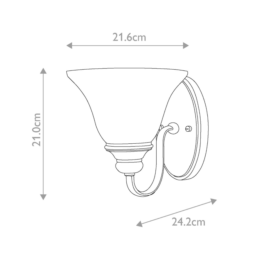 Hinkley - Vägglampa CELLO 1xE27/60W/230V