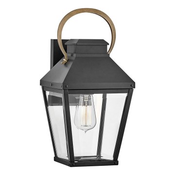 Hinkley - Vägglampa för utomhusbruk DAWSON 1xE27/60W/230V IP44 svart