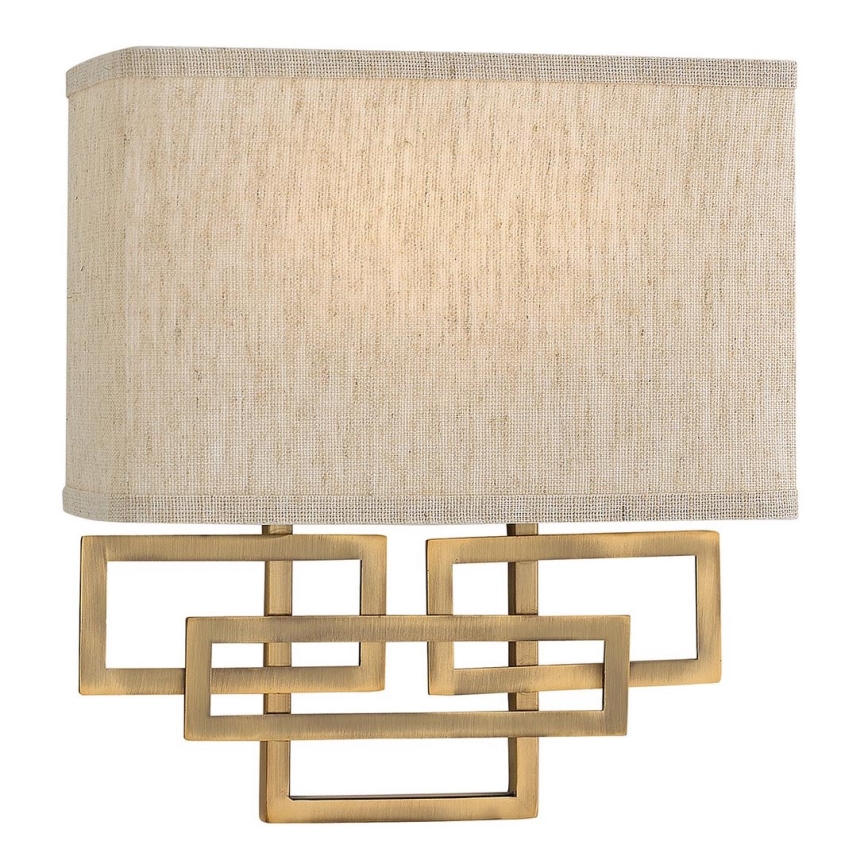 Hinkley - Vägglampa LANZA 2xE14/60W/230V mässing