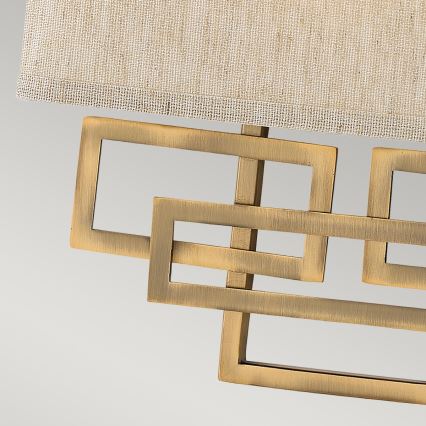 Hinkley - Vägglampa LANZA 2xE14/60W/230V mässing