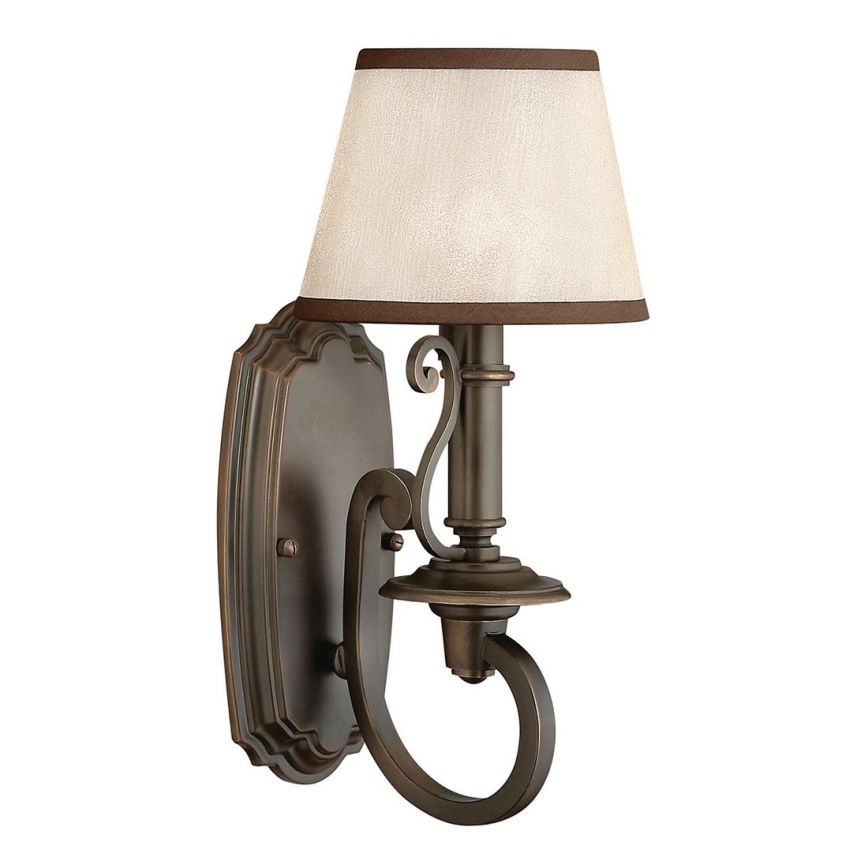 Hinkley - Vägglampa PLYMOUTH 1xE14/60W/230V brons