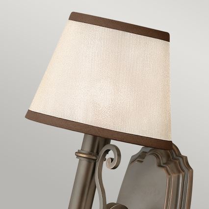 Hinkley - Vägglampa PLYMOUTH 1xE14/60W/230V brons