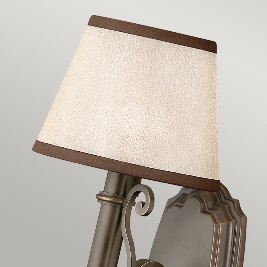 Hinkley - Vägglampa PLYMOUTH 1xE14/60W/230V brons