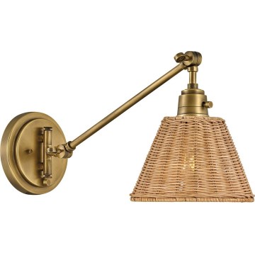 Hinkley - Väggspotlight ARTI 1xE27/60W/230V guld/brun