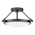 Hinkley - Ytmonterad ljuskrona COLLIER 3xE14/40W/230V Ø 41,7 cm svart