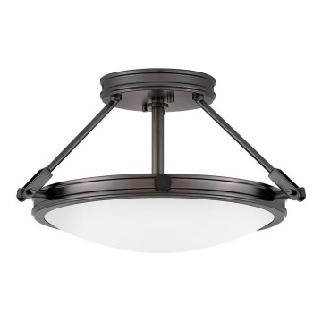 Hinkley - Ytmonterad ljuskrona COLLIER 3xE14/40W/230V Ø 41,7 cm svart