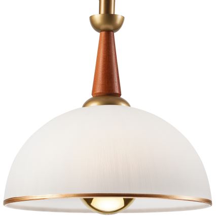 Höj- och sänkbar ljuskrona CHIARA 1xE27/60W/230V mörkbrun/bok