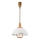 Höj- och sänkbar ljuskrona RAMONA 1xE27/60W/230V beige/brun/tall
