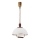 Höj- och sänkbar ljuskrona RAMONA 1xE27/60W/230V beige/mörkbrun/tall
