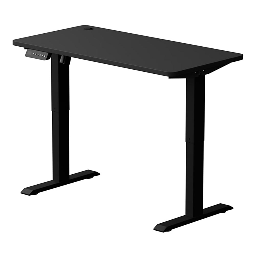 Höjdjusterbar skrivbord LEVANO 120x60 cm svart