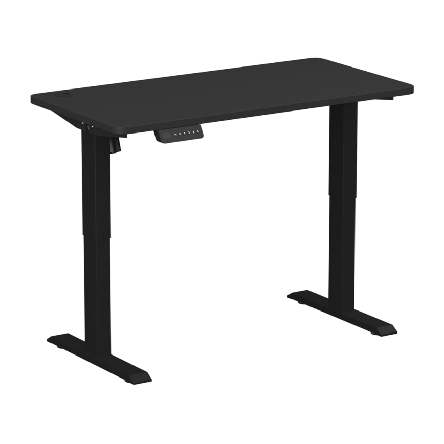 Höjdjusterbar skrivbord LEVANO 120x60 cm svart
