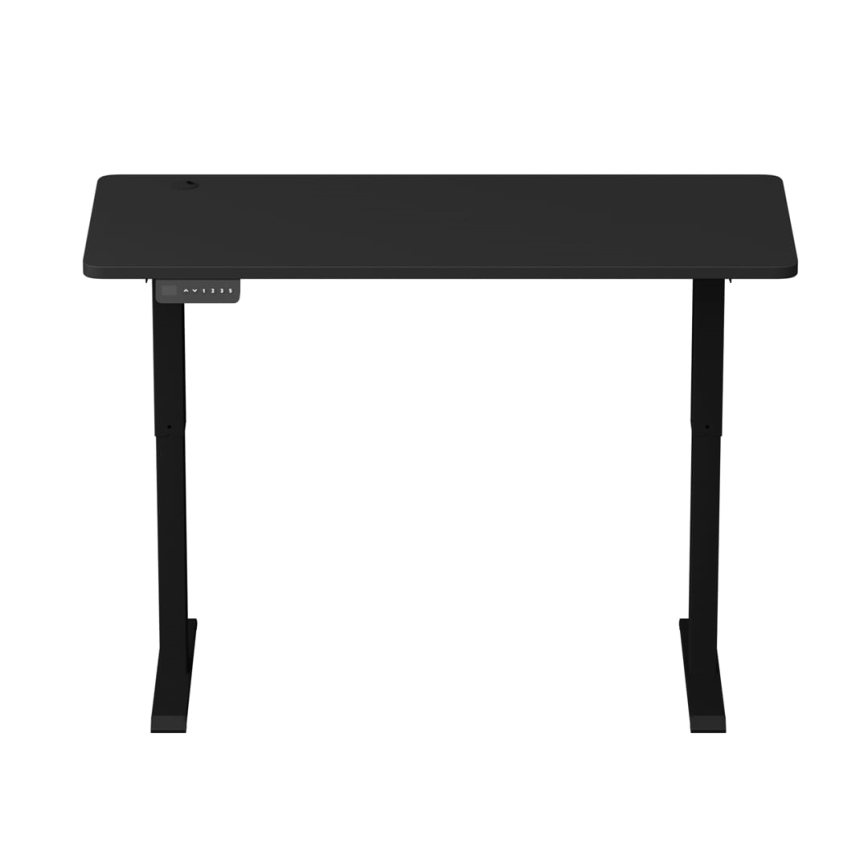 Höjdjusterbar skrivbord LEVANO 140x60 cm svart