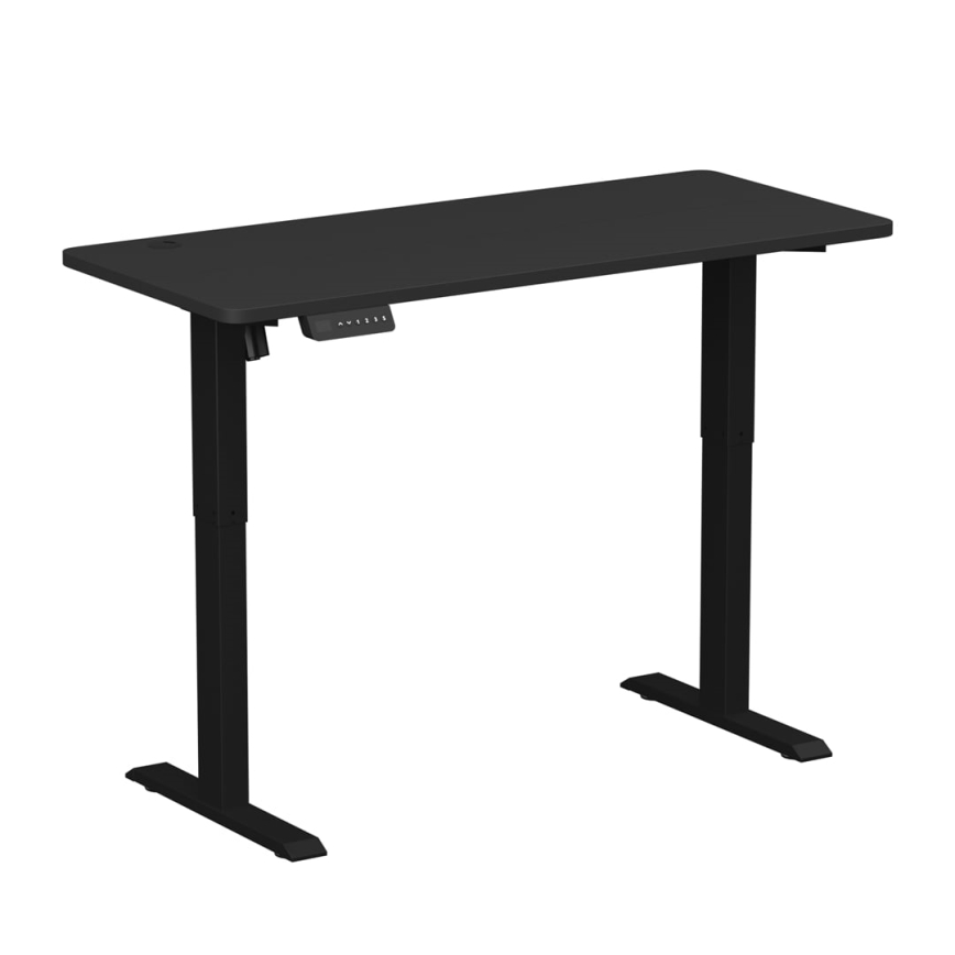 Höjdjusterbar skrivbord LEVANO 140x60 cm svart
