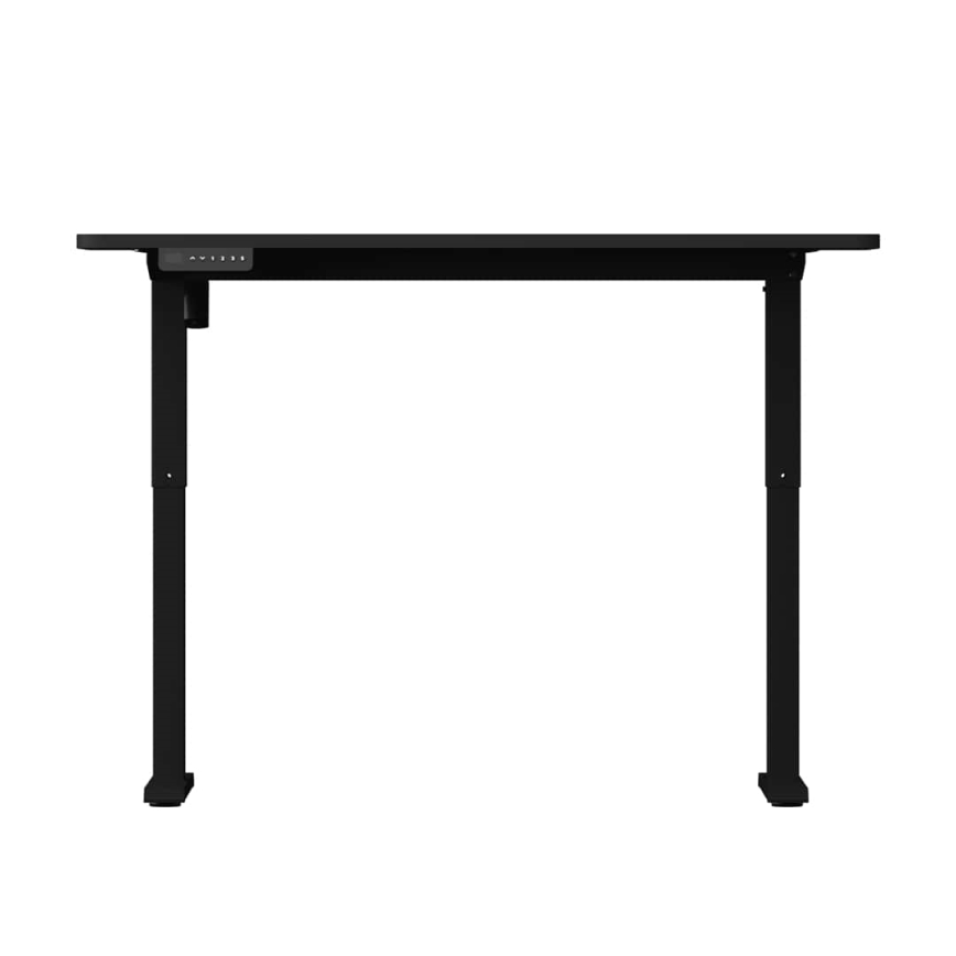 Höjdjusterbar skrivbord LEVANO 140x60 cm svart