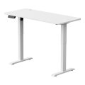 Höjdjusterbar skrivbord LEVANO 140x60 cm vit