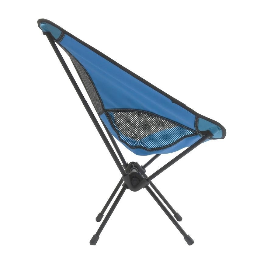 Hopfällbar campingstol blå 63 cm