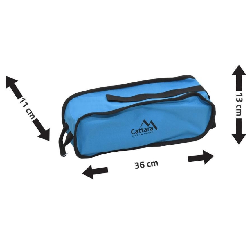Hopfällbar campingstol blå 63 cm