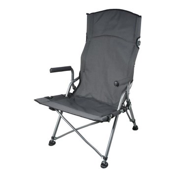Hopfällbar campingstol grå