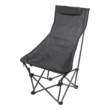 Hopfällbar campingstol grå