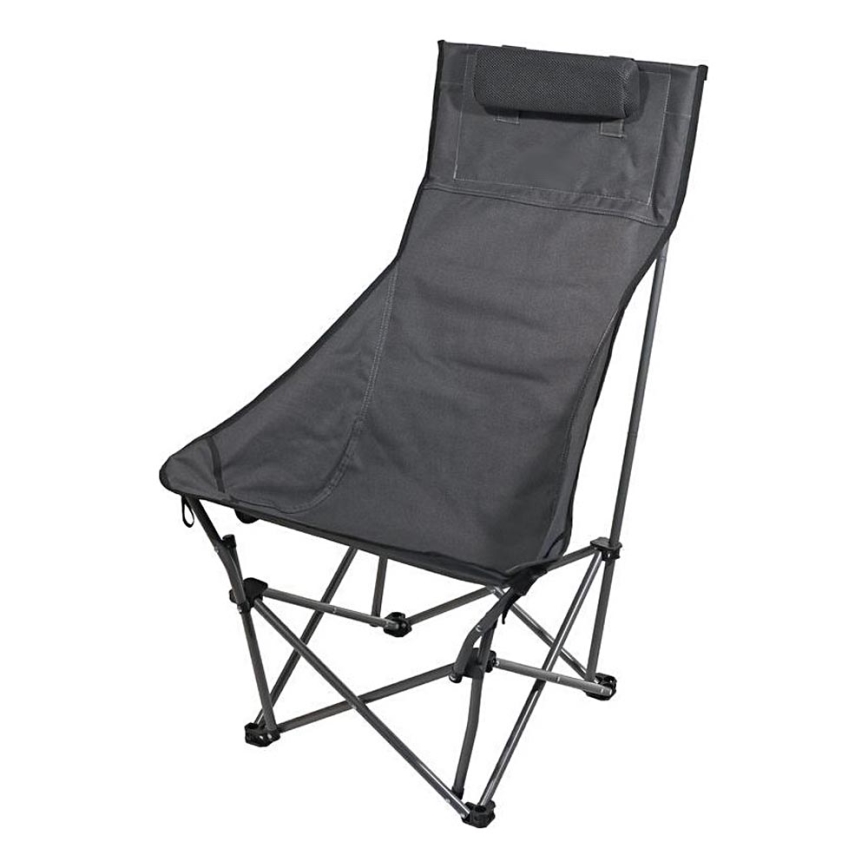 Hopfällbar campingstol grå