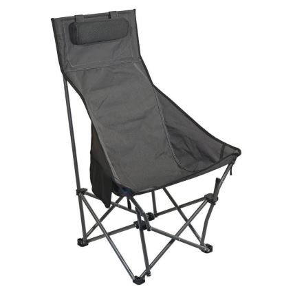 Hopfällbar campingstol grå