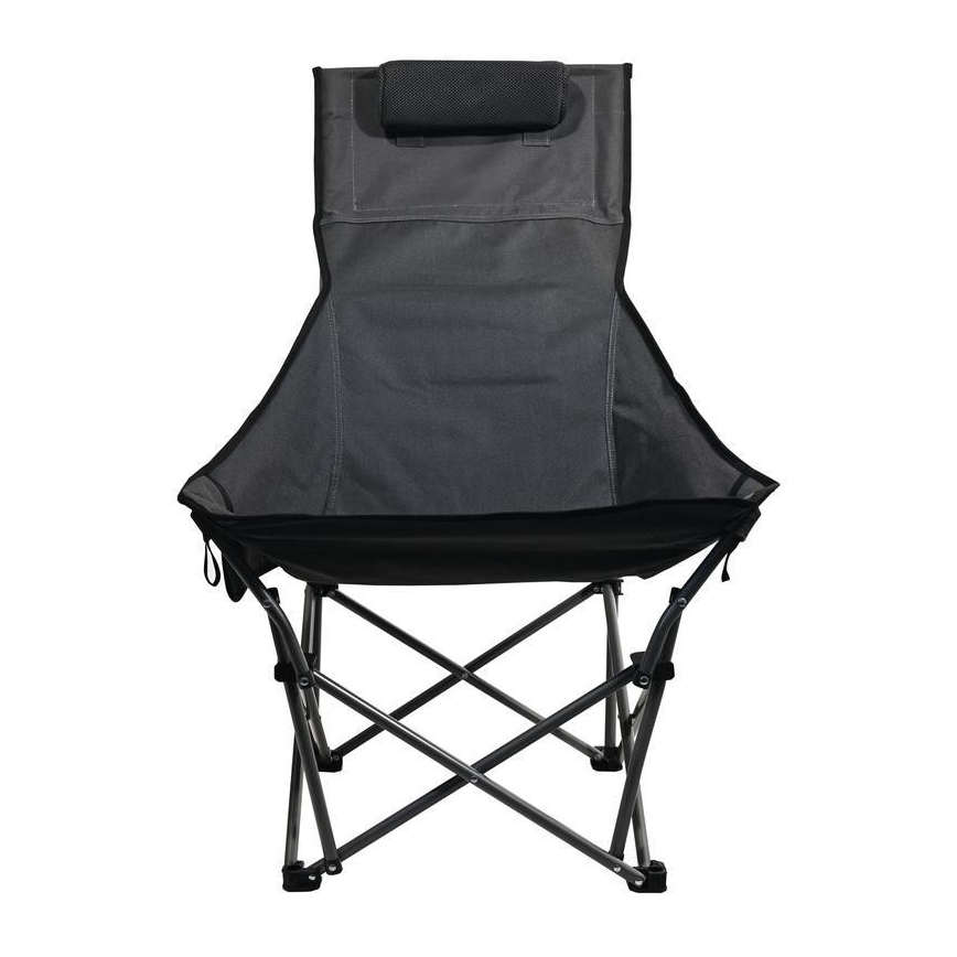 Hopfällbar campingstol grå
