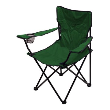 Hopfällbar campingstol grön