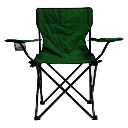Hopfällbar campingstol grön