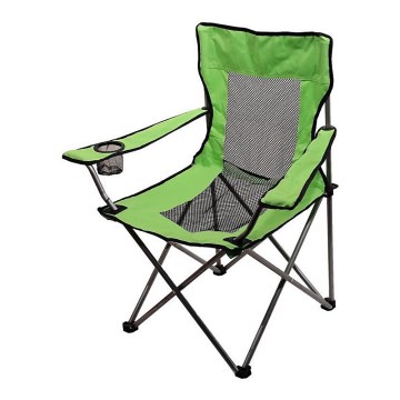 Hopfällbar campingstol grön