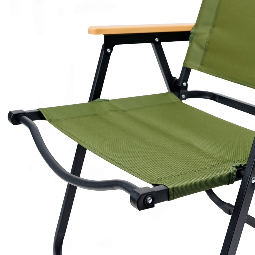 Hopfällbar campingstol grön