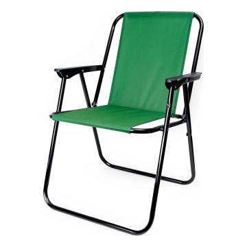 Hopfällbar campingstol grön