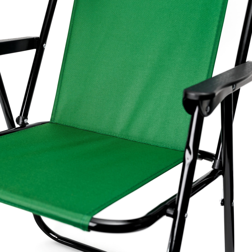 Hopfällbar campingstol grön