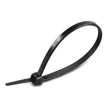 Hopfällbara plastband 2,5x100mm 100st svart