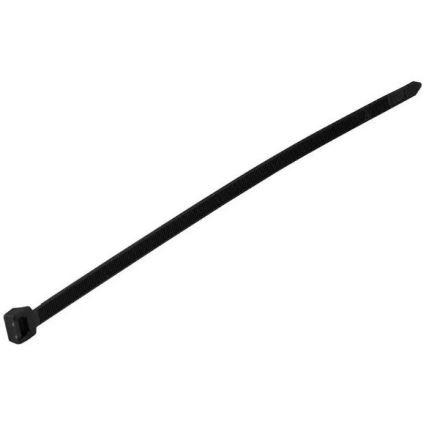 Hopfällbara plastband 2,5x150mm 100st svart