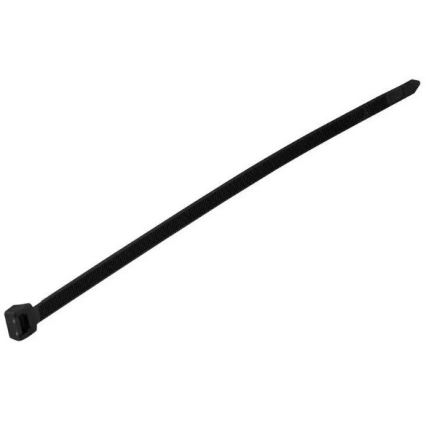 Hopfällbara plastband 3,5x200mm 100st svart