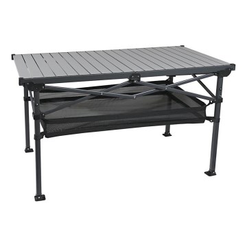 Hopfällbart campingbord 118x70 cm antracit