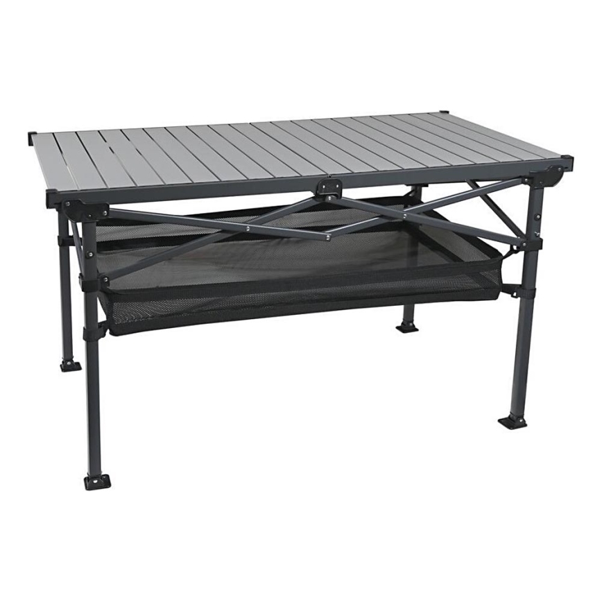 Hopfällbart campingbord 118x70 cm antracit