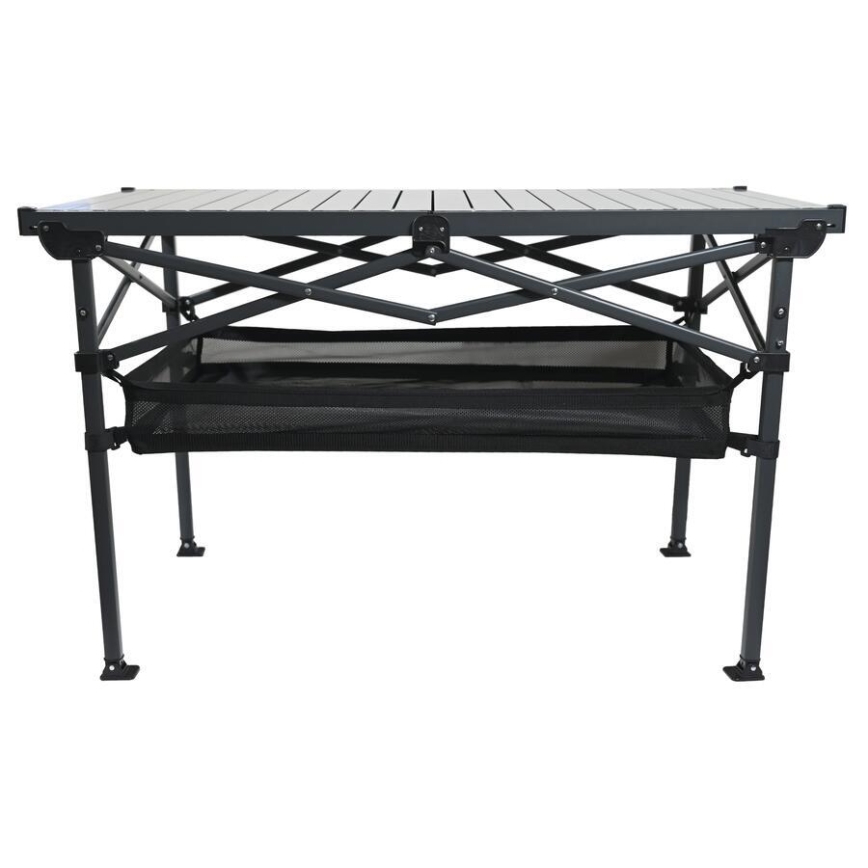 Hopfällbart campingbord 118x70 cm antracit