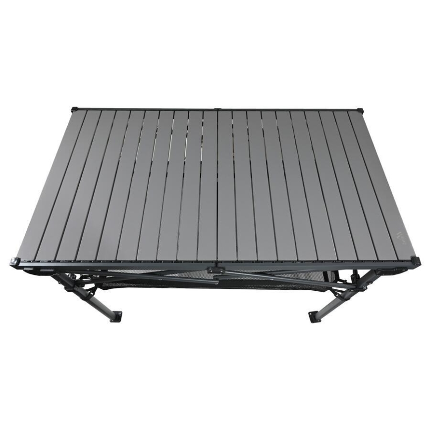 Hopfällbart campingbord 118x70 cm antracit