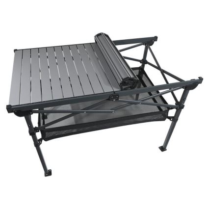 Hopfällbart campingbord 118x70 cm antracit
