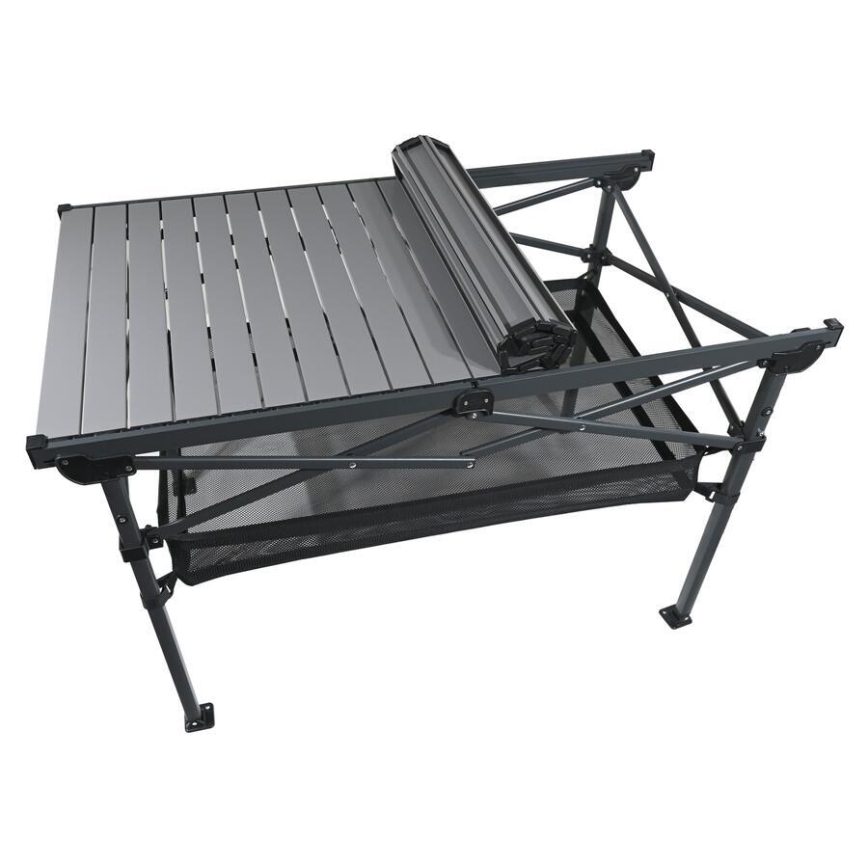 Hopfällbart campingbord 118x70 cm antracit