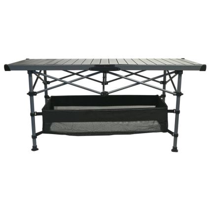 Hopfällbart campingbord 123x55cm antracit