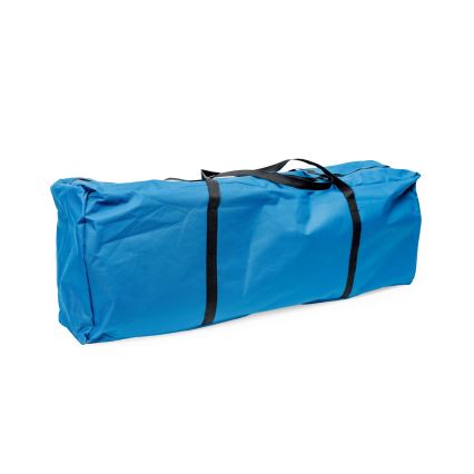Hopfällbart campingbord + 2x stol blå