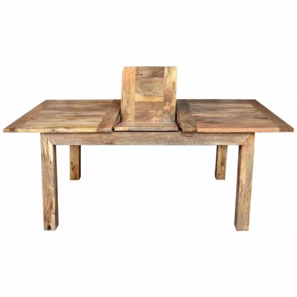 Hopfällbart matbord HINA 180x90 cm massivt trä/mangoträd