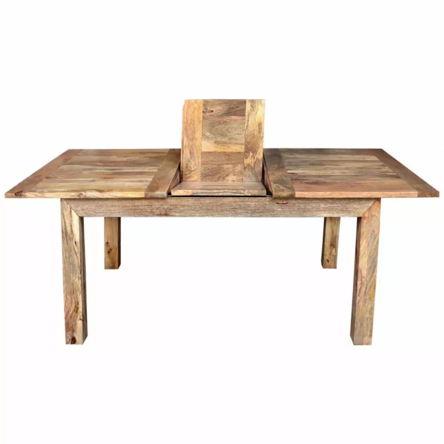 Hopfällbart matbord HINA 180x90 cm massivt trä/mangoträd