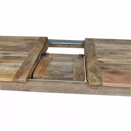 Hopfällbart matbord HINA 180x90 cm massivt trä/mangoträd