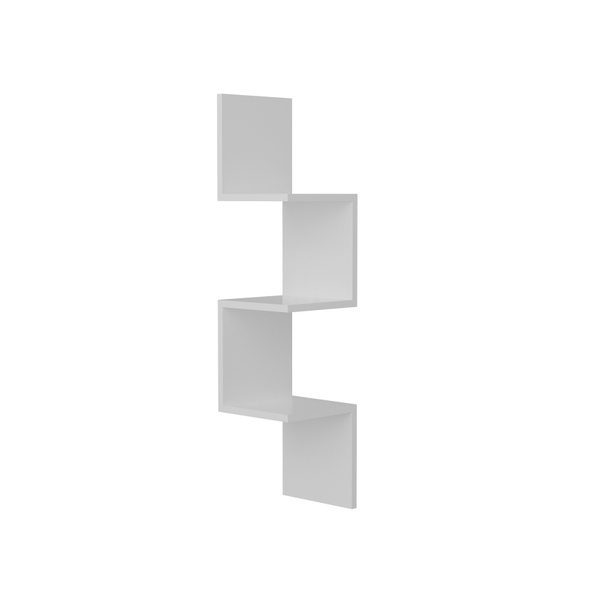 Hörn vägghylla CORNER 105,4x25 cm vit