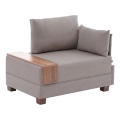 Hörnfåtölj TULA, beige, höger