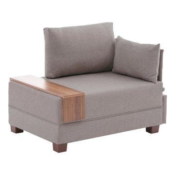 Hörnfåtölj TULA, beige, höger